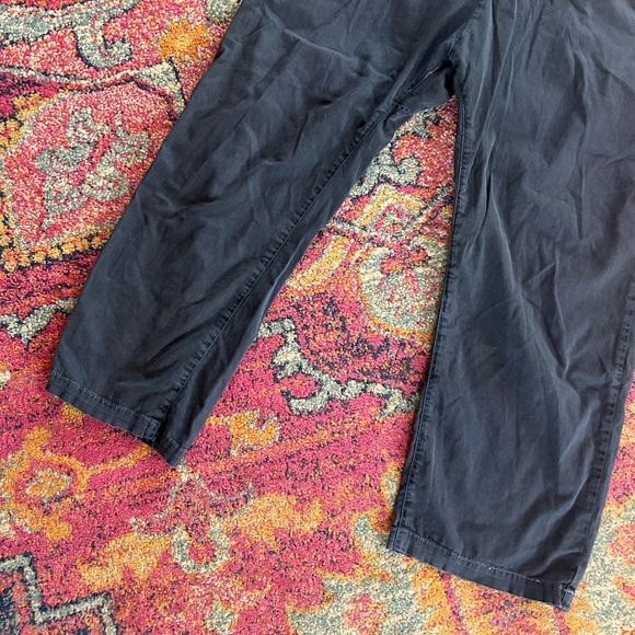 Nili Lotan | Women's Navy Blue Tie Waist Nolan Ankle Pants Drop Crotch Size 4 - Picture 7 of 13